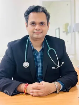 Medanta: Dr. Manu Madan, DM logo
