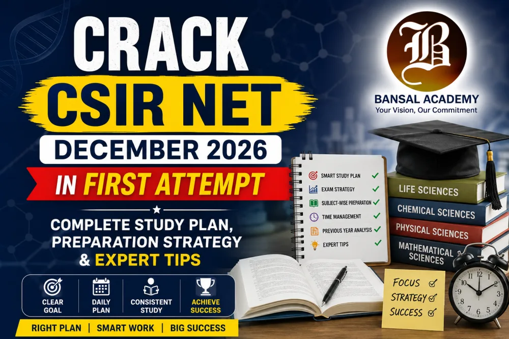 crack CSIR NET December 2026 in first Attempt with Bansal Academy