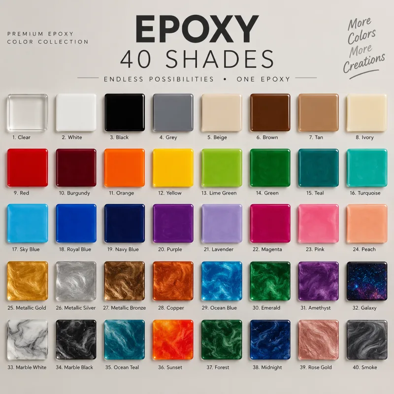 Epoxy Products – 40 Shades